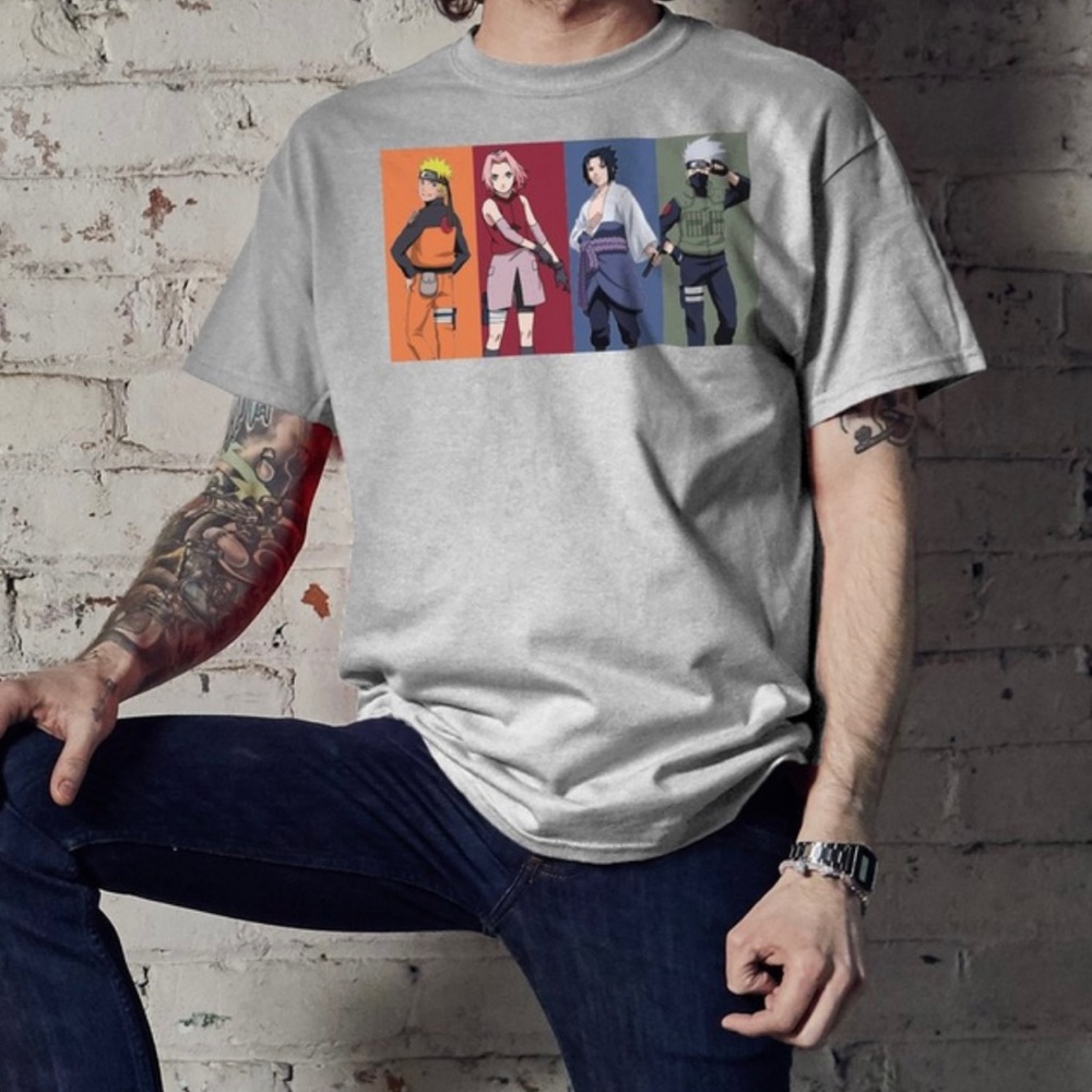 *NEW* Naruto Team 7 (Team Kakashi) Group T-Shirt